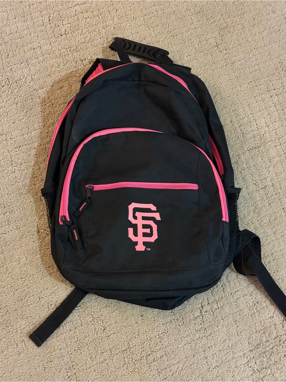 SF Logo Black and Pink Team Backpack